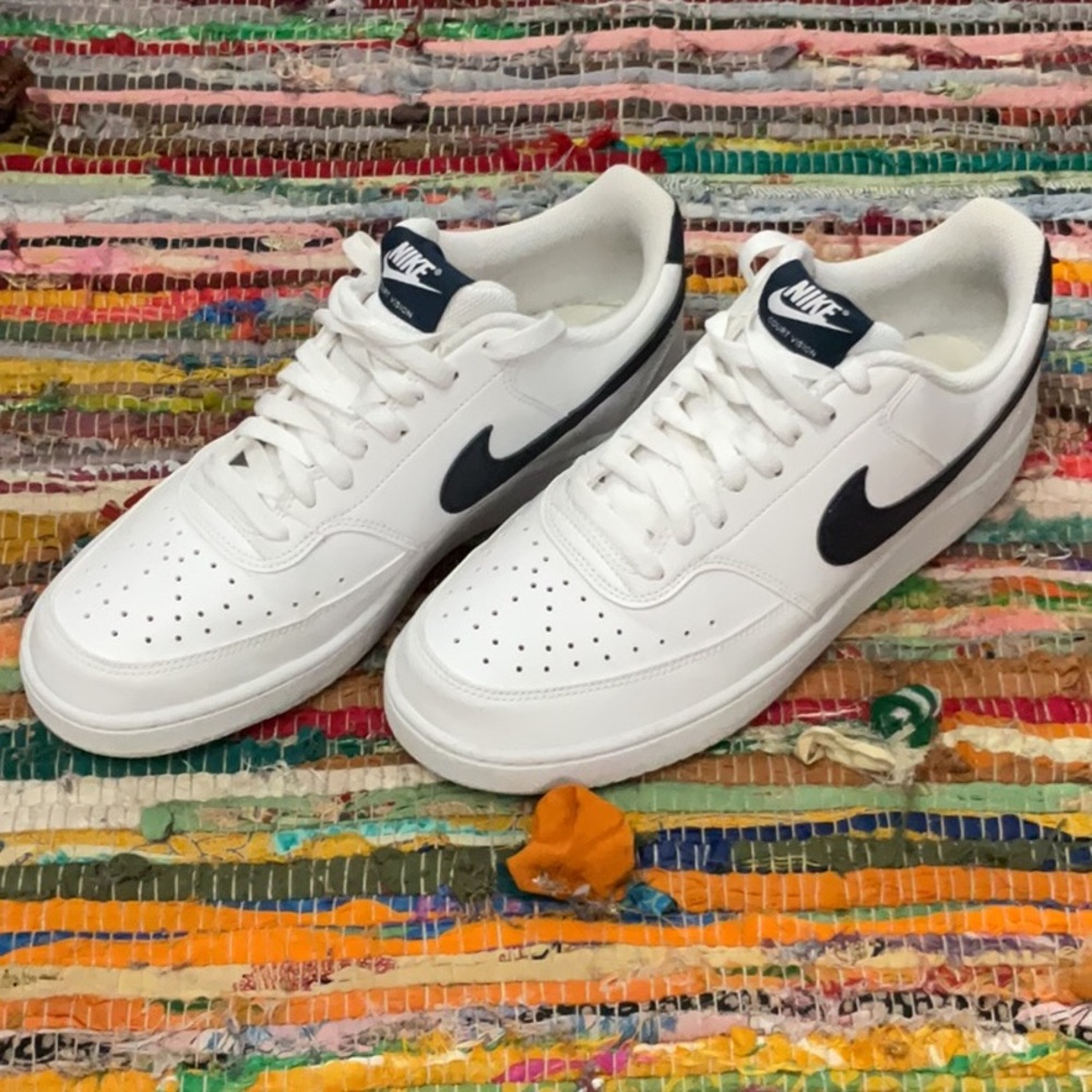 Nike Men's Court Vision Navy Blue Swoosh